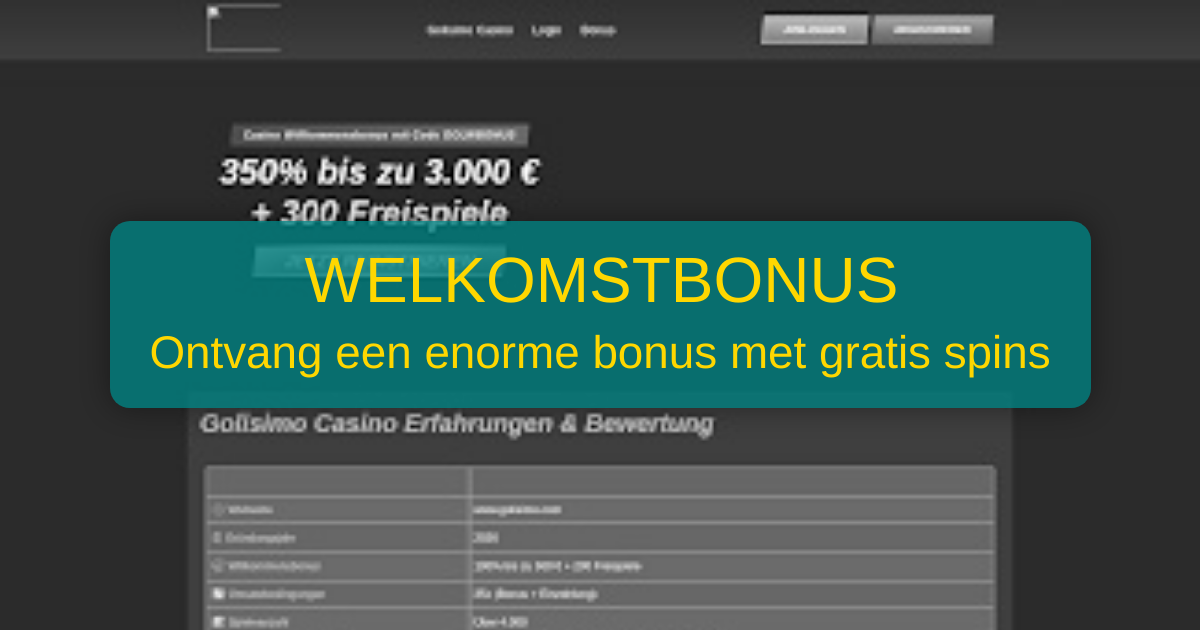 Golisimo Casino - Officiële Belgische Casino Ervaring